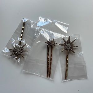 Four star jewelled bobby pins from J Crew